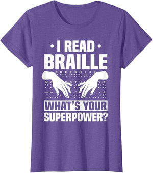 I Read Braille What's Your Superpower Braille Teacher