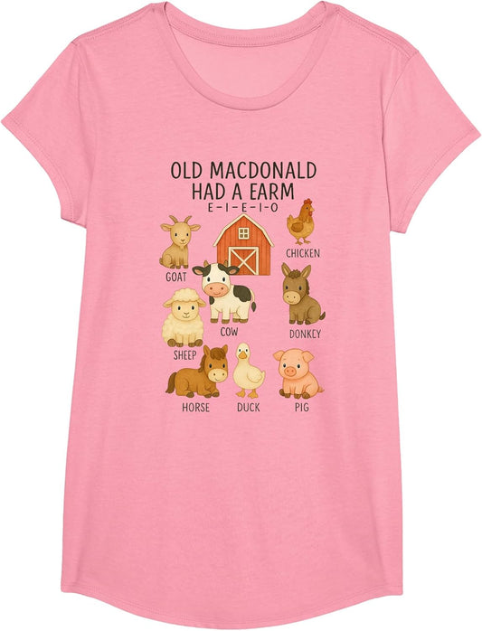 Toddler Kids Old Macdonald Had a Farm E-I-E-I-O Nursery Song