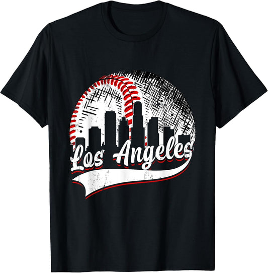 Vintage Los Angeles Baseball Lover Men Women Game Day