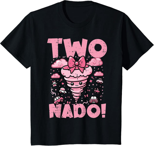Kids 2nd Birthday Two Nado Funny 2 Year Old Girls Kids Toddler