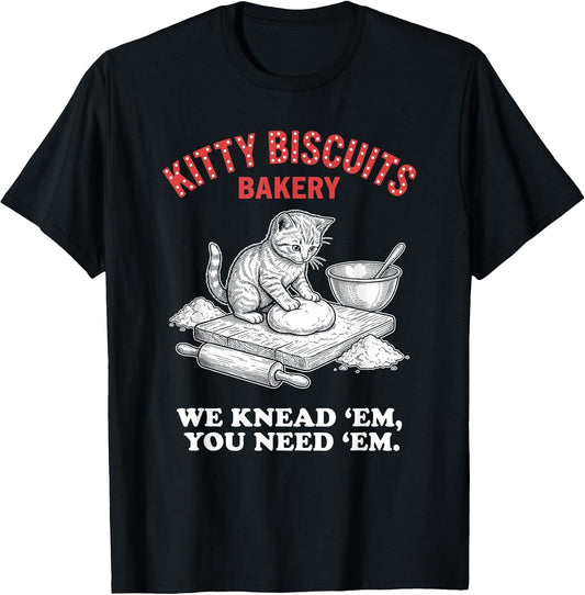 Kitty Biscuits Bakery T for Cat Lovers