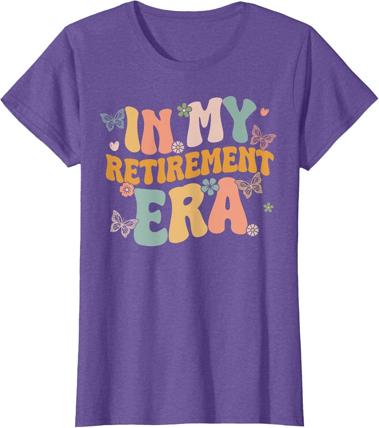 Groovy Floral in My Retirement Era Funny Women Retired Retro