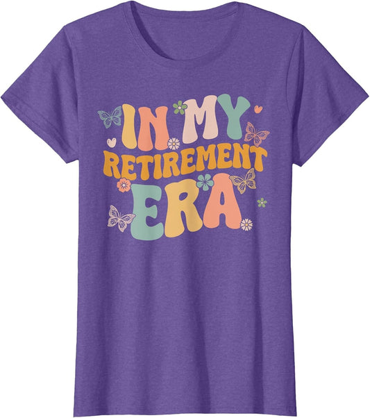 Groovy Floral in My Retirement Era Funny Women Retired Retro