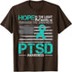 American Flag Veteran Support PTSD Awareness
