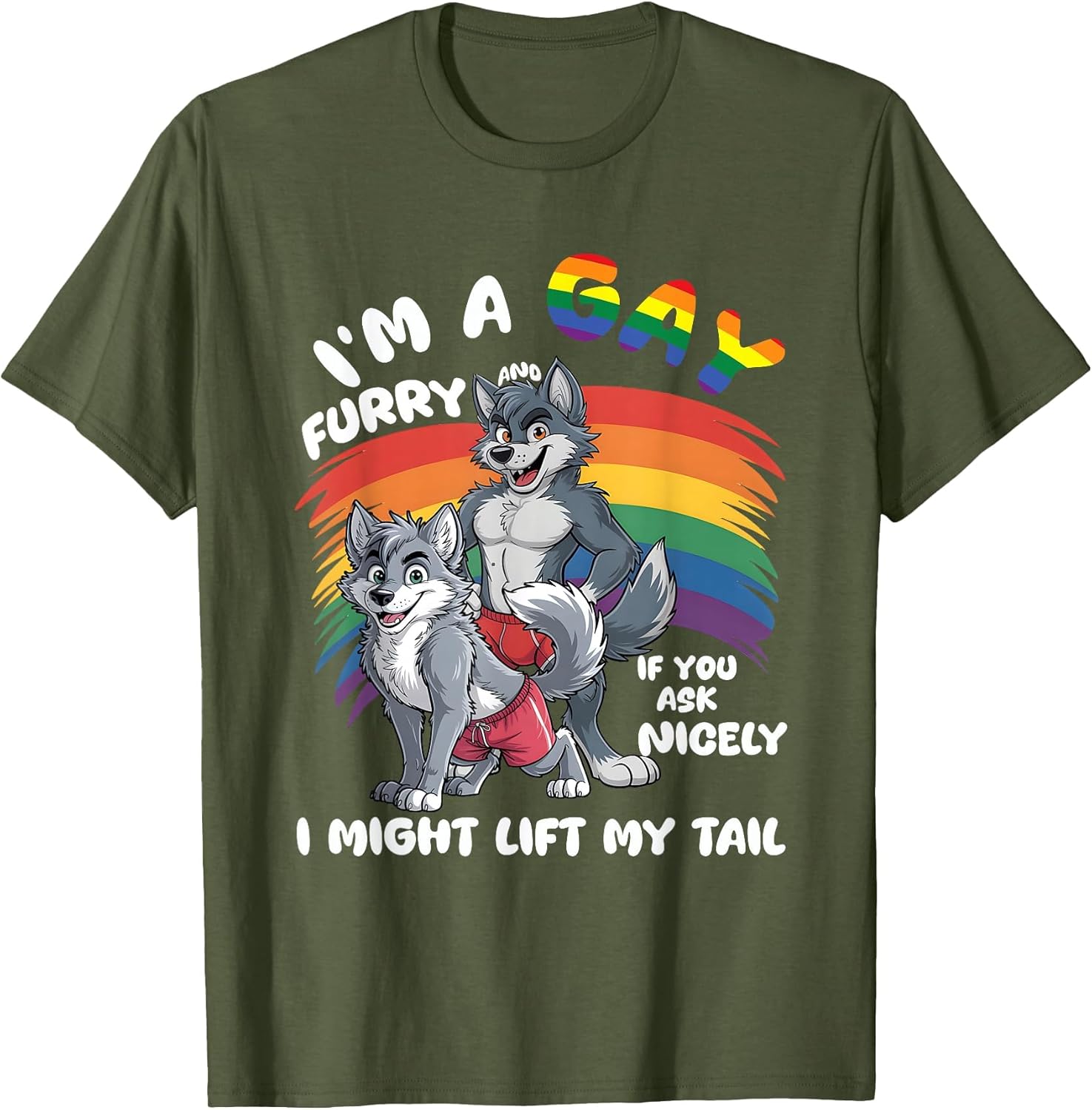 I'm A Gay Furry Pride Month Gay LGBTQ Rainbow Fox Furry