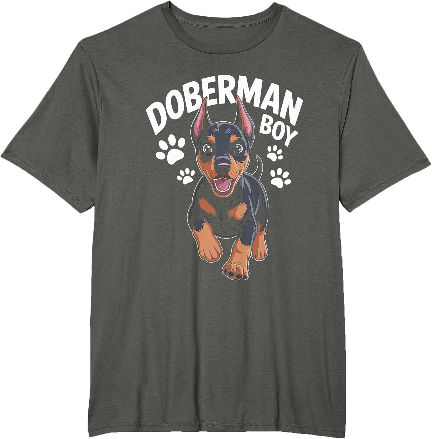 Doberman Boy Cute Cartoon Dog Owners Doberman Pinscher