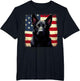 Patriotic Black German Shepherd USA American Flag Dog Lover