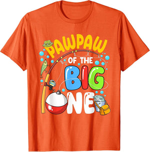 Pawpaw of The Big One Fishing Birthday Boy Family Party