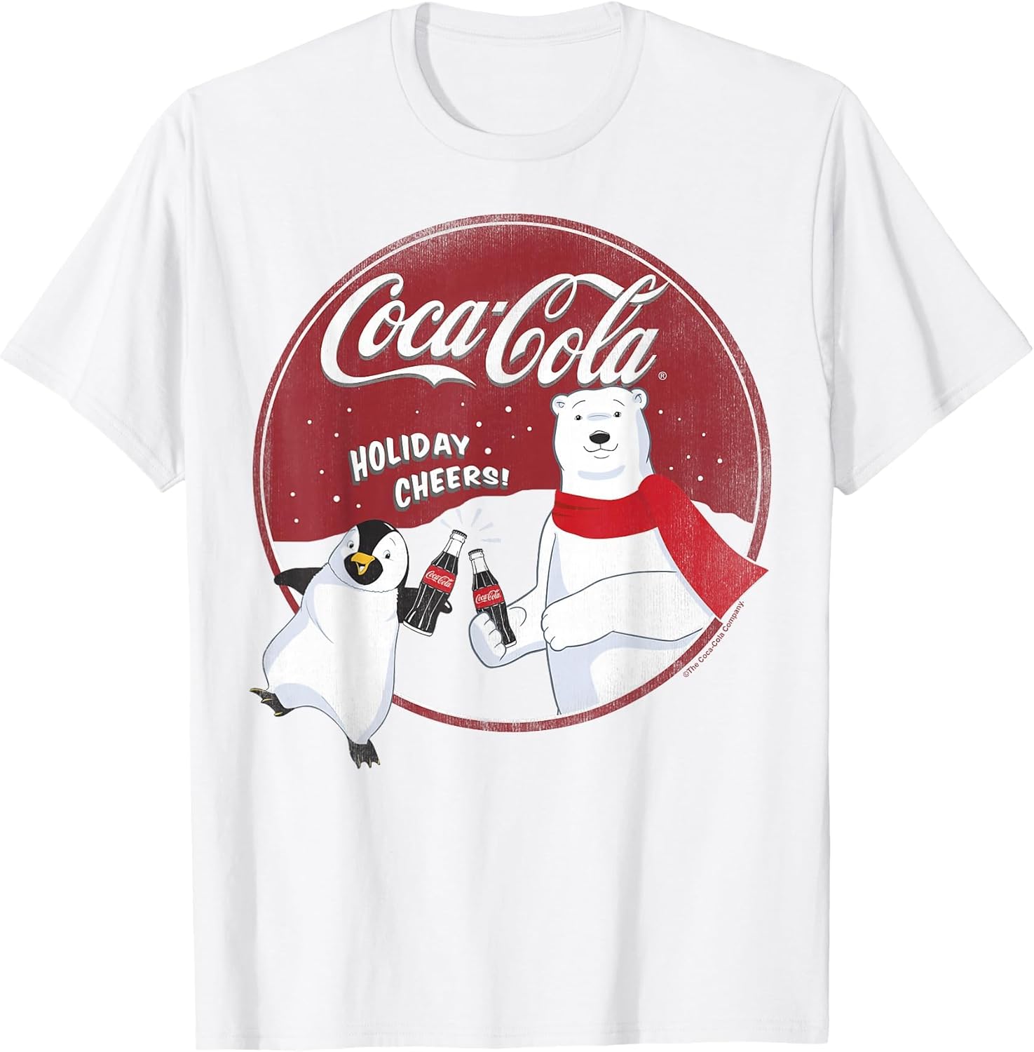Coca-Cola Holiday Cheers Polar Bear Circle Logo