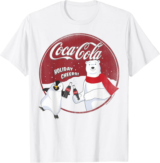 Coca-Cola Holiday Cheers Polar Bear Circle Logo