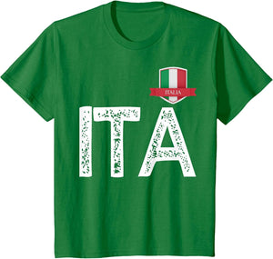 Italy Italia Human-Flag Letter I and T and A Italy Italia
