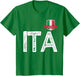 Italy Italia Human-Flag Letter I and T and A Italy Italia