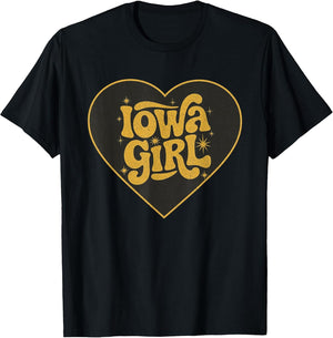 Retro Iowa Girl Heart Throwback Iowa Girls