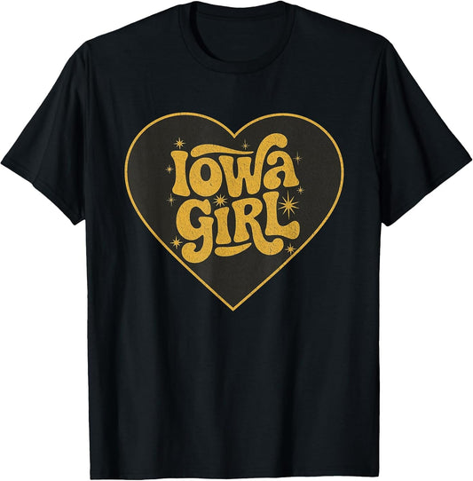 Retro Iowa Girl Heart Throwback Iowa Girls