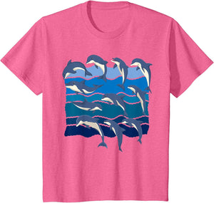 Ocean Dolphins Sea Animal Lover Waves Dolphin