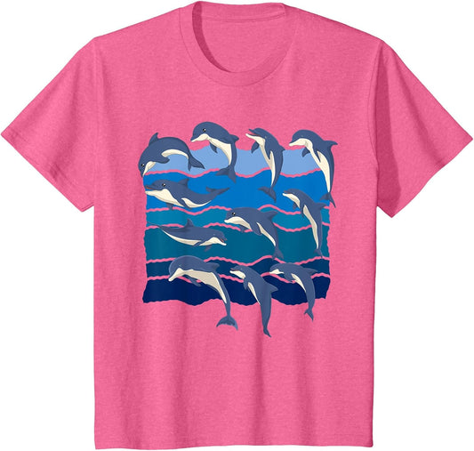 Ocean Dolphins Sea Animal Lover Waves Dolphin