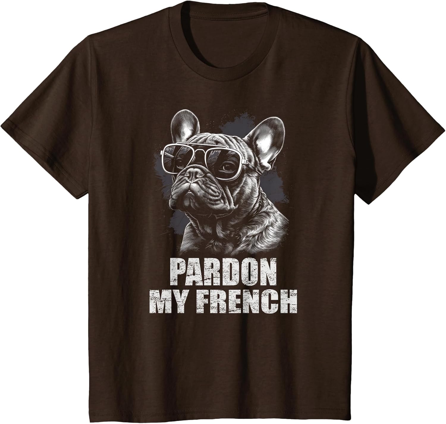 French Bulldog Funny Art with Pardon My French Design