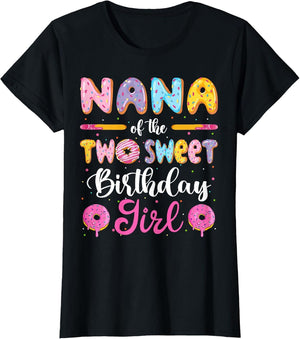 Nana of The Two Sweet Birthday Girl Donut 2Nd Birthday
