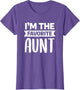 I'm The Favorite Aunt Funny Niece Nephew Family Aunty Auntie
