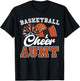 Proud Basketball & Cheer Aunt Cheerleader Niece Orange