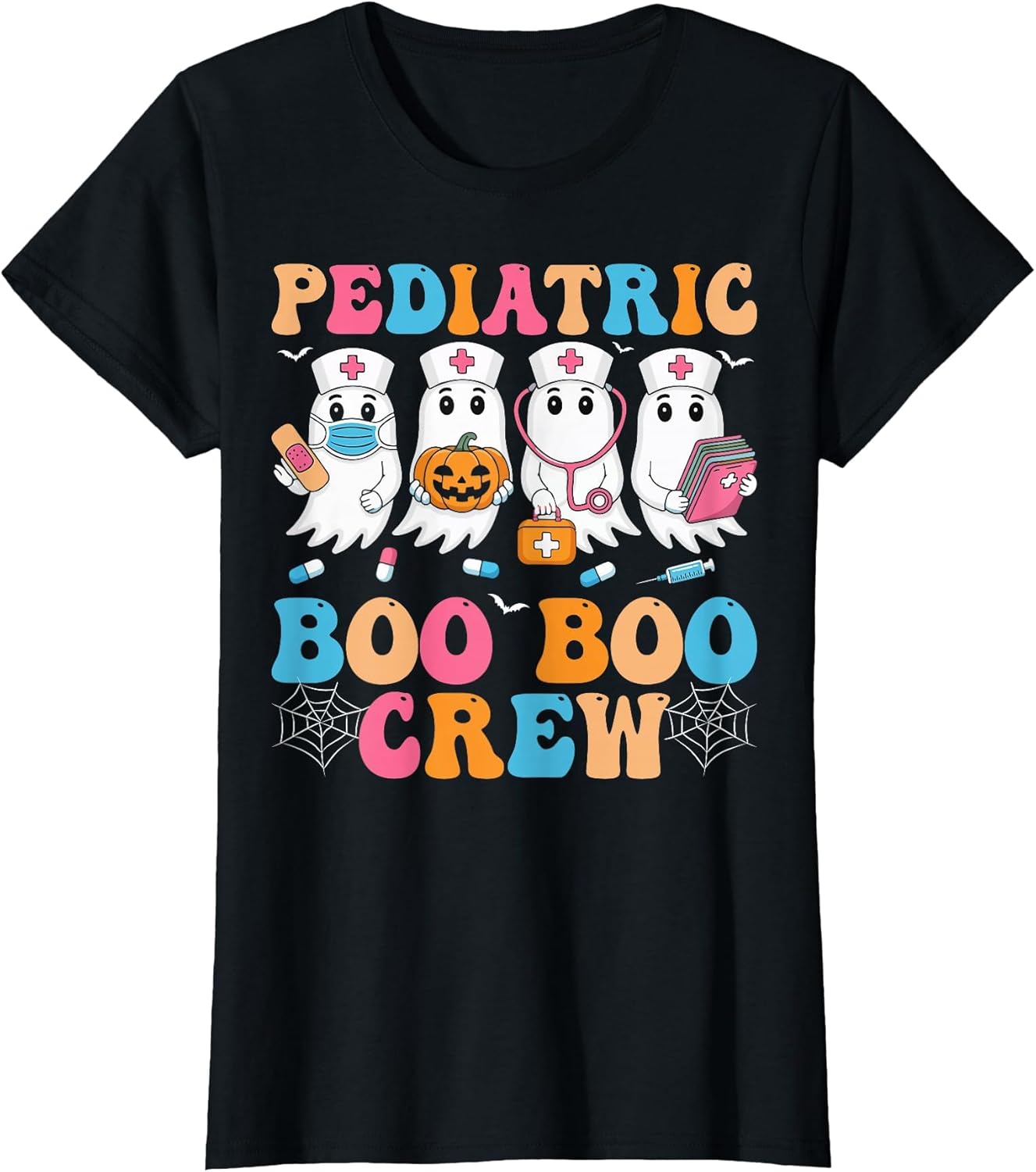 Pediatric Nurse Boo Crew Spooky Ghost PEDS Nursing Halloween