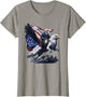 George Washington Riding A Bald Eagle Patriotic