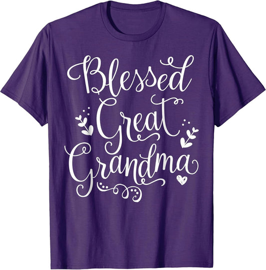 Cute Blessed Great Grandma Shirt - Grandmother