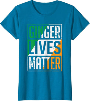 Ginger Lives Matter Irish Flag St Patricks Day Redhead Men