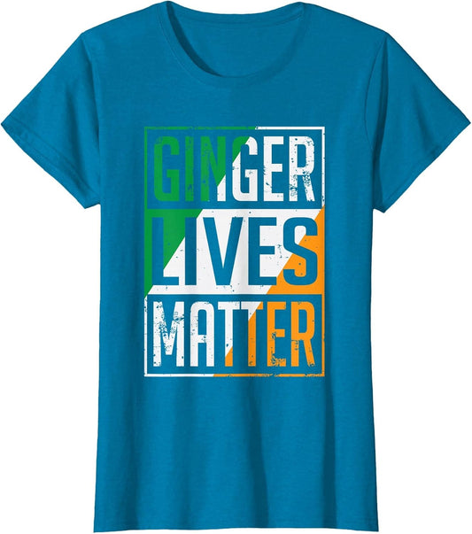 Ginger Lives Matter Irish Flag St Patricks Day Redhead Men