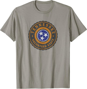 Tennessee Men Women, TN State Flag, Tri Star, TN Lover