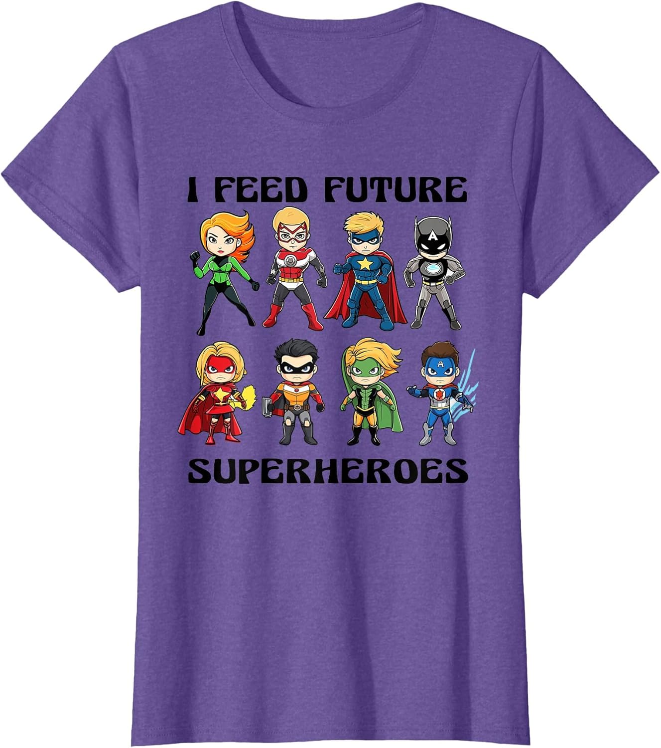 I Feed Future Superheroes School Lunch Lady Squad Funny