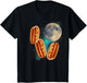 Three Hotdogs Moon Howling Funny 3 Hotdogs Howling at Moon