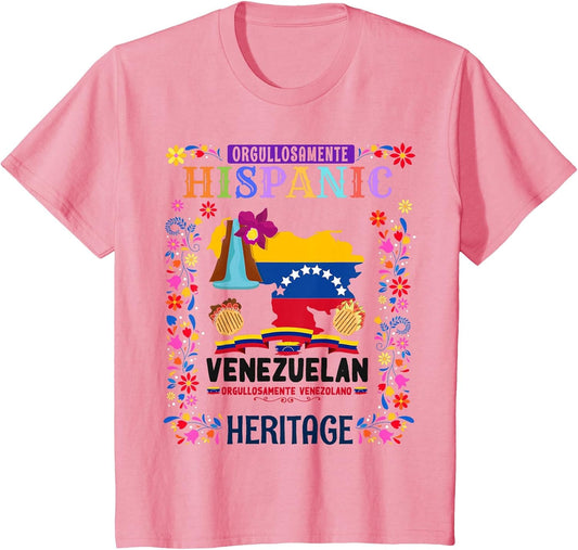 Latin Heritage Venezuelan Flag Outfit idea Kids Venezuela