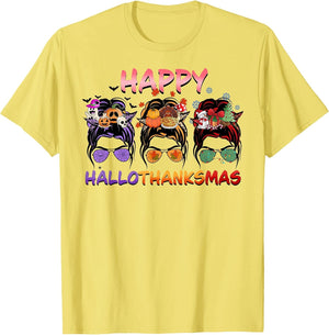Happy Hallothanksmas Messy Bun Hair
