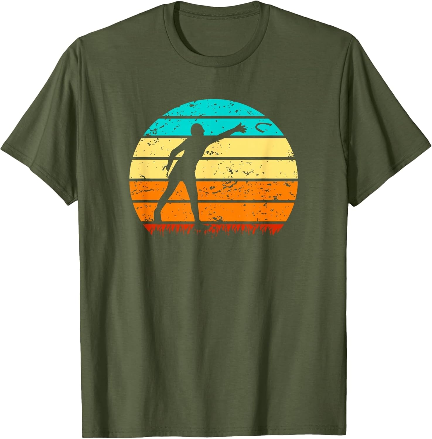 Retro Sunset Horseshoe Pitching Game