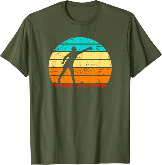 Retro Sunset Horseshoe Pitching Game