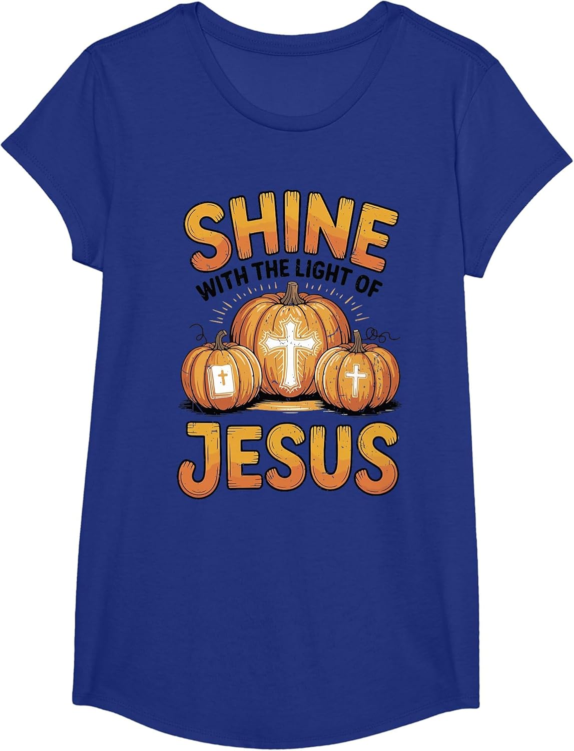Kids Shine with The Light of Jesus Funny Christian Halloween