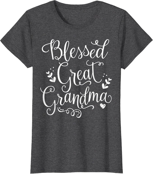 Cute Blessed Great Grandma Shirt - Grandmother