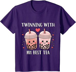 Twinning with My Bestie, Spirit Week Girls Kids Day Best Tea
