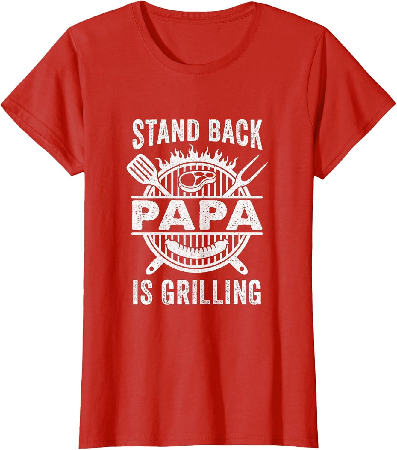 Stand Back Papa is Grilling Funny BBQ Fathers Day