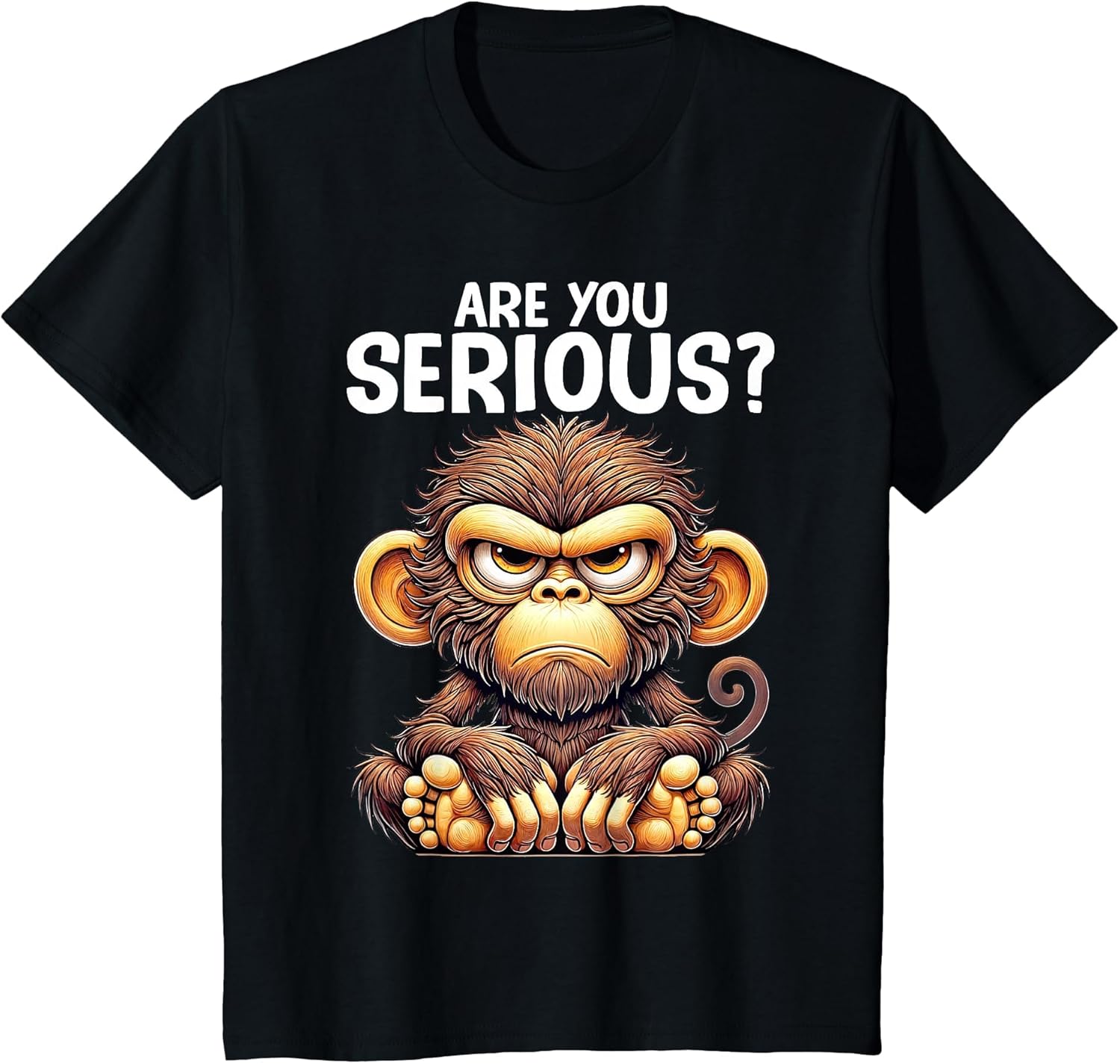 Humor are You Serious Grumpy Funny Monkey Meme