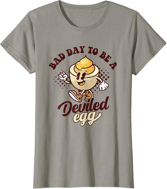 Bad Day to Be a Deviled Egg Funny Thanksgiving Eggs Dinner
