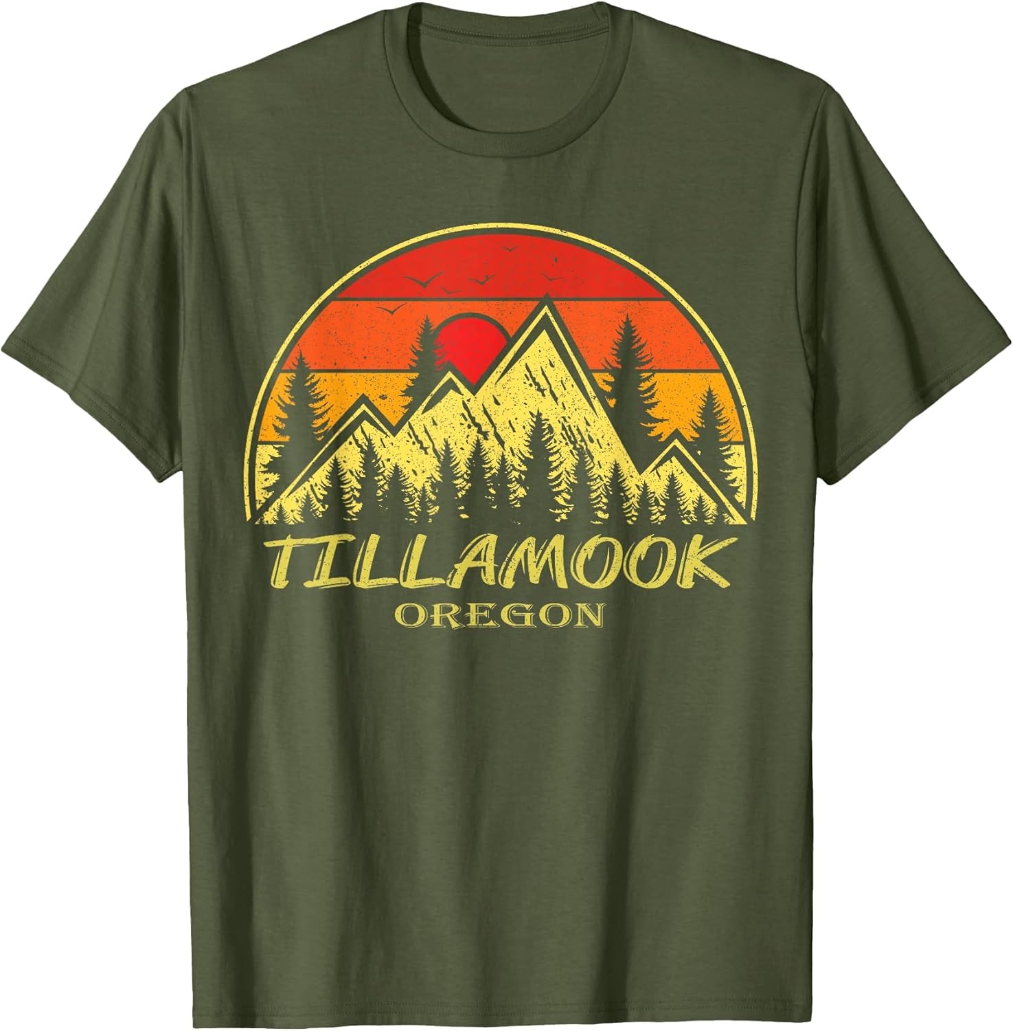 Vintage Tillamook Oregon OR Mountains Hike Hiking Souvenir