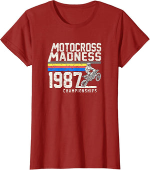 Vintage Inspired Motocross Dirt Bike Race 1987