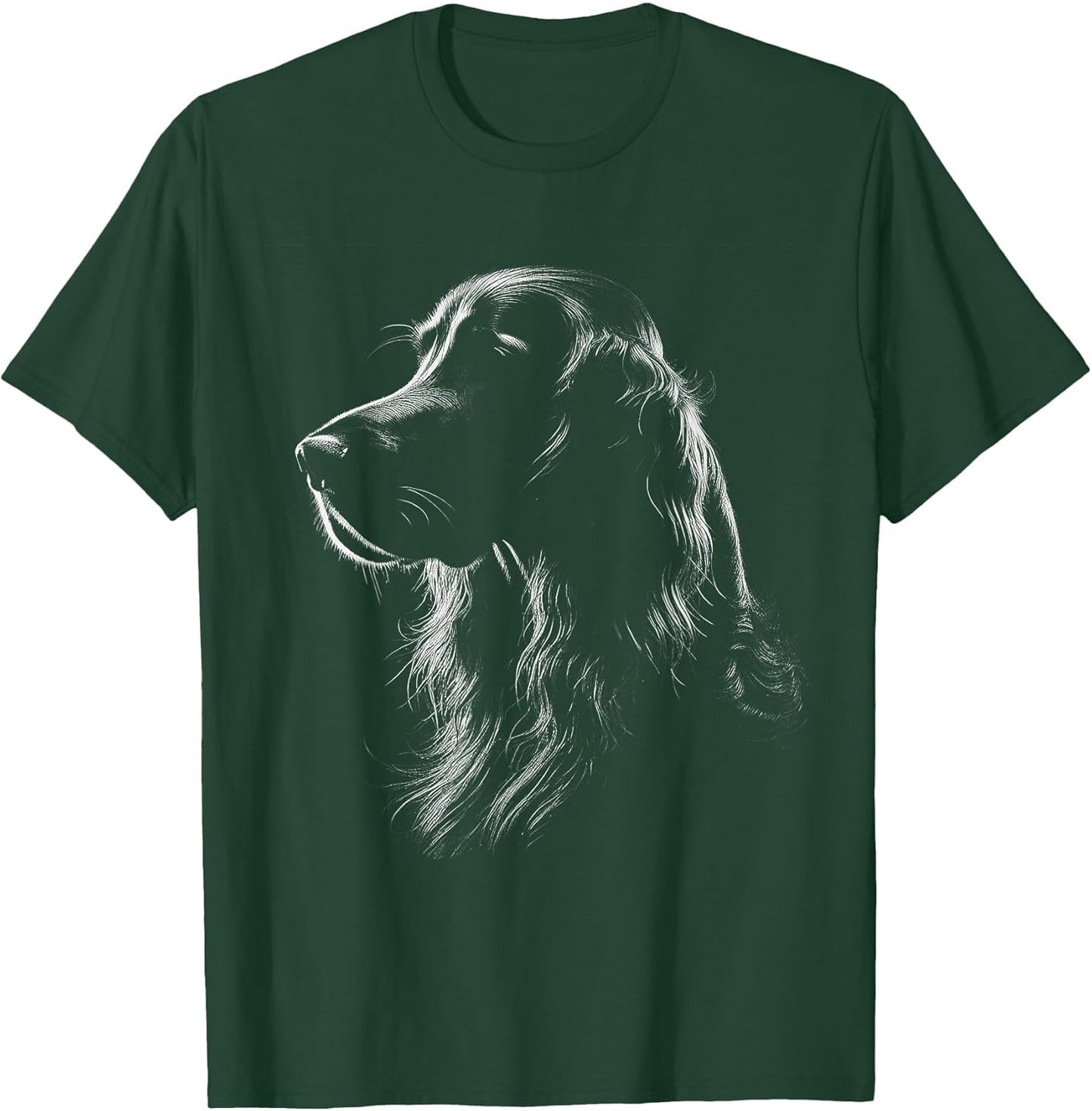 Irish Setter Dog Face Art Design