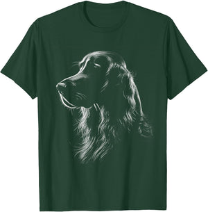 Irish Setter Dog Face Art Design