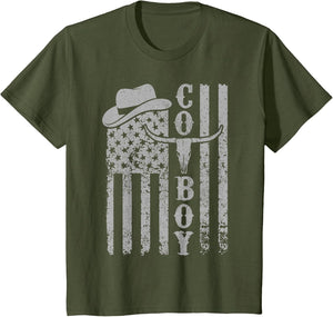 Western Country Men Teen Boy Kid Rodeo Southern Retro Cowboy