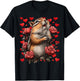 Cute Chipmunk with Red Roses Hearts Valentine’s Day Animal
