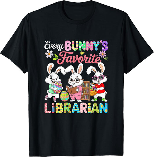 Bunny's Favorite Librarian Easter Bunnies Hunting Eggs