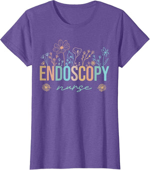 Retro Wildflower Endoscopy Nurse Nursing Nurse Appreciation